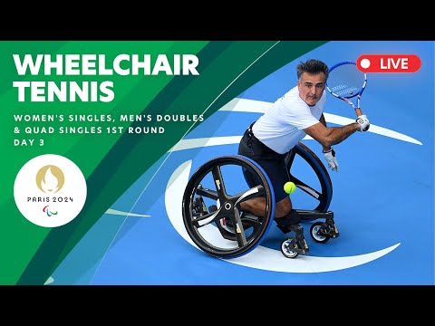 Wheelchair Tennis - Women&#039;s Singles, Men&#039;s Doubles &amp; Quad Singles | Day 3 | Paris 2024 Paralympics