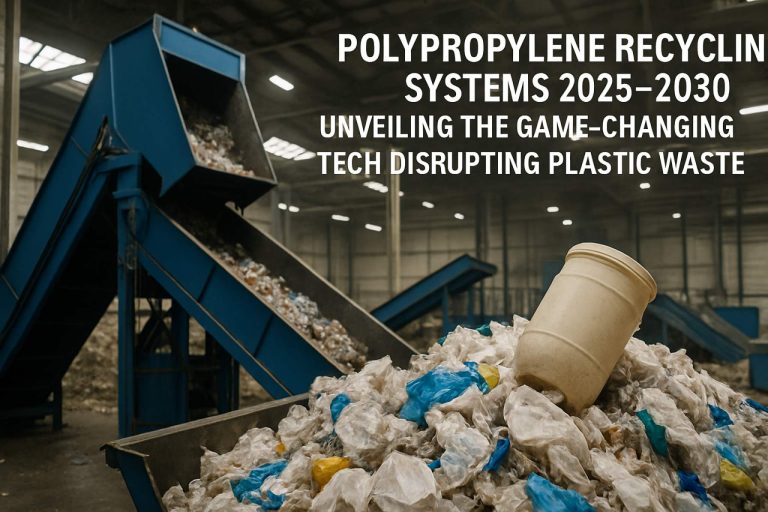 Polypropyleen Recycling Systemen 2025–2030: Het onthullen van de baanbrekende technologie die plasticafval verstoort